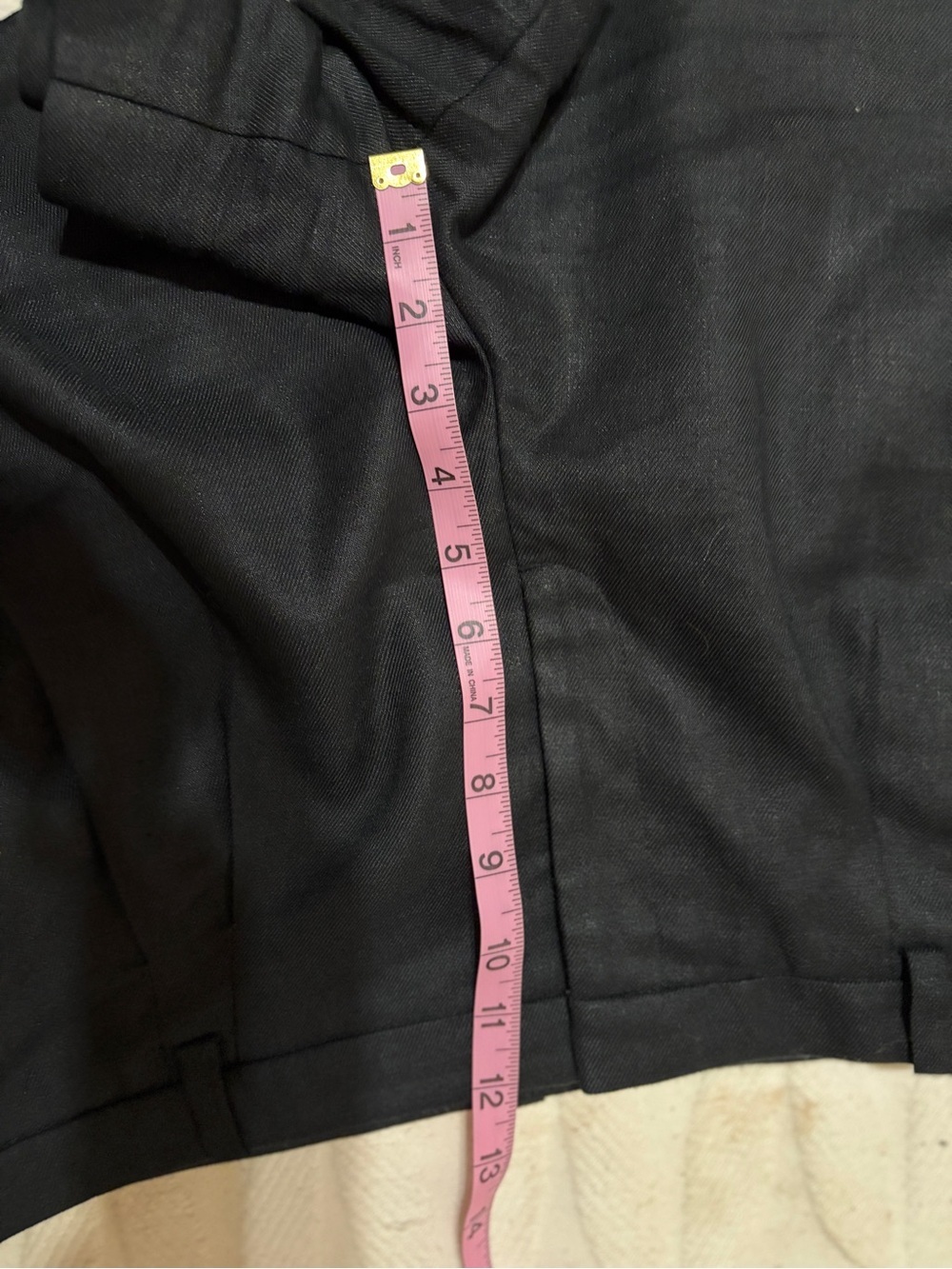 Like new size 14 women’s J Crew Black Tailored Pleated linen blend Shorts. - Picture 9 of 12